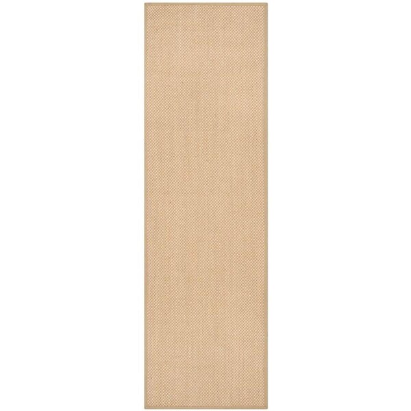 Safavieh Natural Fiber Runner Rug, Maize and Linen - 2 ft. 6 in. x 6 ft. - NF141B-26
