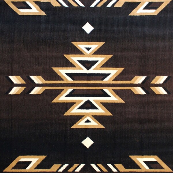 Flash Furniture Brown 8' x 10' Southwestern Arrow Motif Area Rug - KP-RG2814-810-BN-GG