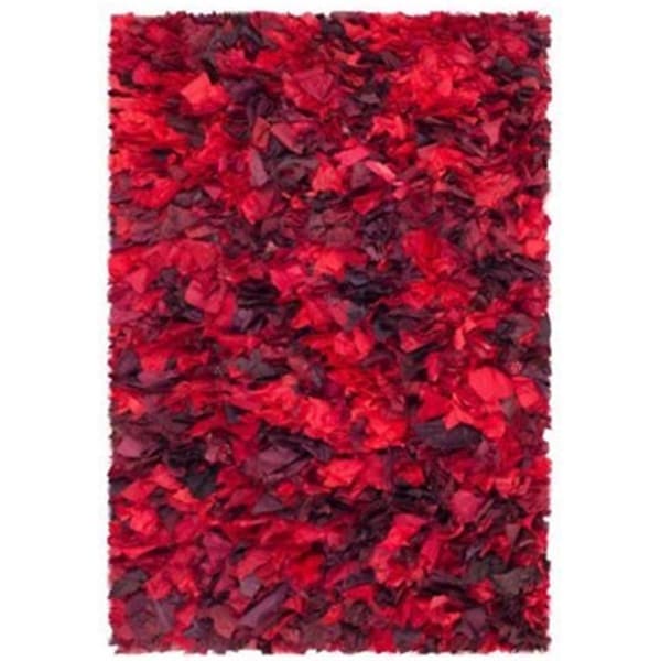 Safavieh Rio Shag RugsRed & Multi Color 2 ft. 3 in. x 3 ft. 9 in. - SG951E-2339