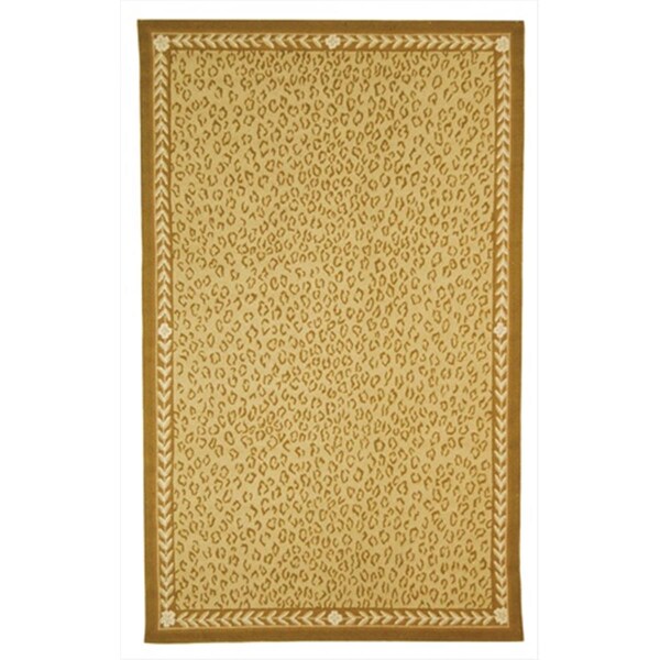 Safavieh 2 ft. - 9 in. x 4 ft. - 9 in. Small Rectangle- Transitional Chelsea Ivory Hand Hooked Rug - HK15B-3