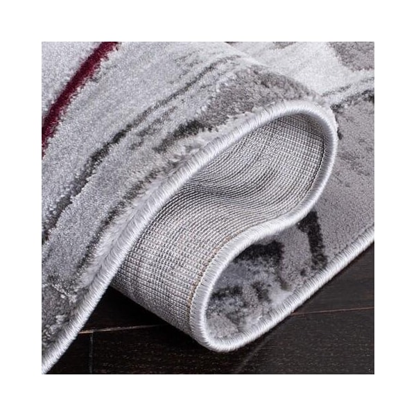 Safavieh 2 ft. 7 in. x 5 ft. Craft Power Loomed Rectangle Area RugGrey & Wine - CFT819S-3