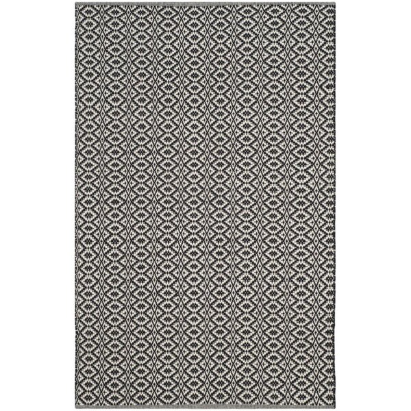 Safavieh Montauk Hand Woven Rectangle Rug- Ivory - Black- 2 Ft. 3 In. X 3 Ft. 9 In. - MTK716D-2339