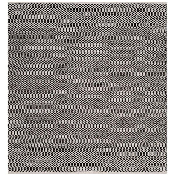Safavieh Montauk Hand Woven Square Area Rug Ivory & Black - 4 x 4 ft. - MTK339D-4SQ