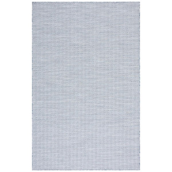 Safavieh 5 ft. 1 in. x 7 ft. 6 in. Hampton Power Loomed Rectangle Rug Navy & Ivory - HTN230M-5