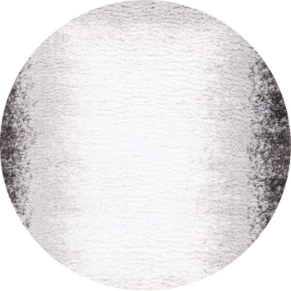 Safavieh 7 x 7 ft. Berber Shag Contemporary Round Power Loomed Rug; Dark Grey & Grey - BER547F-7R
