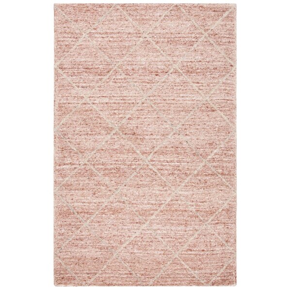 Safavieh 8 x 10 ft. Himalaya Hand Tufted Rectangle Area Rug, Fuchisa - HIM423R-8