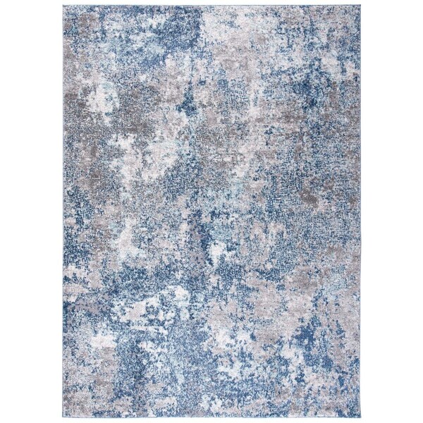 Safavieh 6 x 9 ft. Aston 700 Power Loomed Rectangle Area Rug Navy & Grey - ASN710N-6