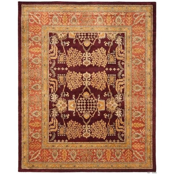 Safavieh 2 x 3 ft. Accent Traditional Bergama- Red and Rust Hand Tufted Rug - BRG190C-2