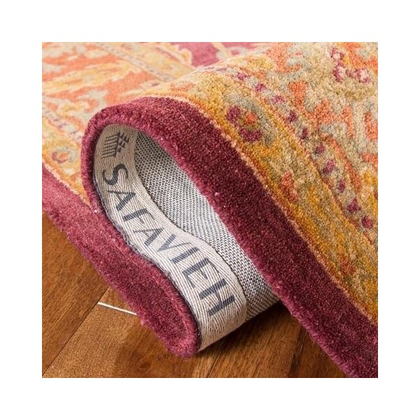 Safavieh 2 x 3 ft. Accent Traditional Bergama- Red and Rust Hand Tufted Rug - BRG190C-2