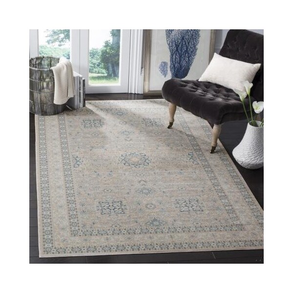 Safavieh Archive Small Rectangle Area Rug, Grey and Blue - 4 x 6 ft. - ARC671A-4