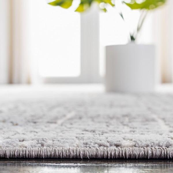 Safavieh 2 x 8 ft. Amelia Contemporary Runner Power Loomed Rug Gray & Gold - ALA248F-28