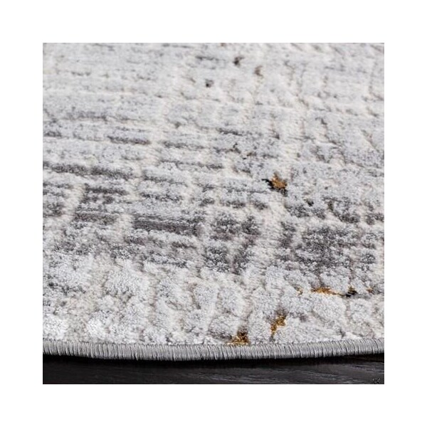 Safavieh 2 x 8 ft. Amelia Contemporary Runner Power Loomed Rug Gray & Gold - ALA248F-28