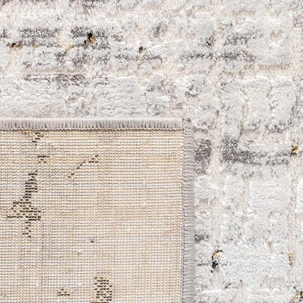 Safavieh 2 x 8 ft. Amelia Contemporary Runner Power Loomed Rug Gray & Gold - ALA248F-28