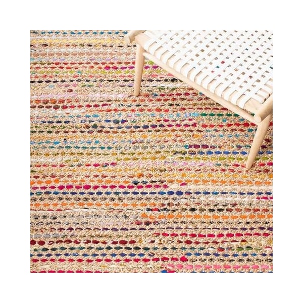 Safavieh 3 x 5 ft. Small Rectangle Cape Cod Hand Woven Rug, Natural and Multi Color - CAP301A-3