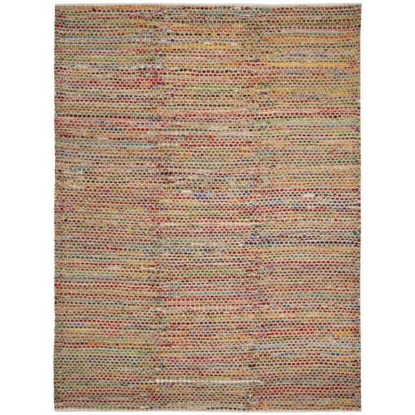 Safavieh 3 x 5 ft. Small Rectangle Cape Cod Hand Woven Rug, Natural and Multi Color - CAP301A-3