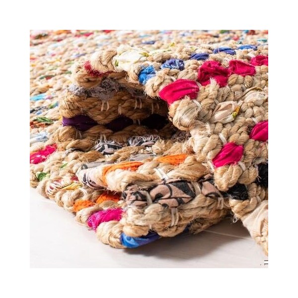 Safavieh 3 x 5 ft. Small Rectangle Cape Cod Hand Woven Rug, Natural and Multi Color - CAP301A-3