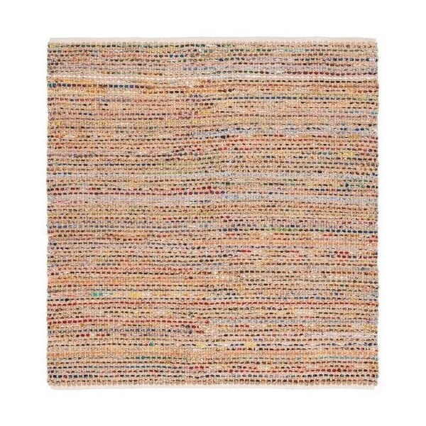 Safavieh 3 x 5 ft. Small Rectangle Cape Cod Hand Woven Rug, Natural and Multi Color - CAP301A-3