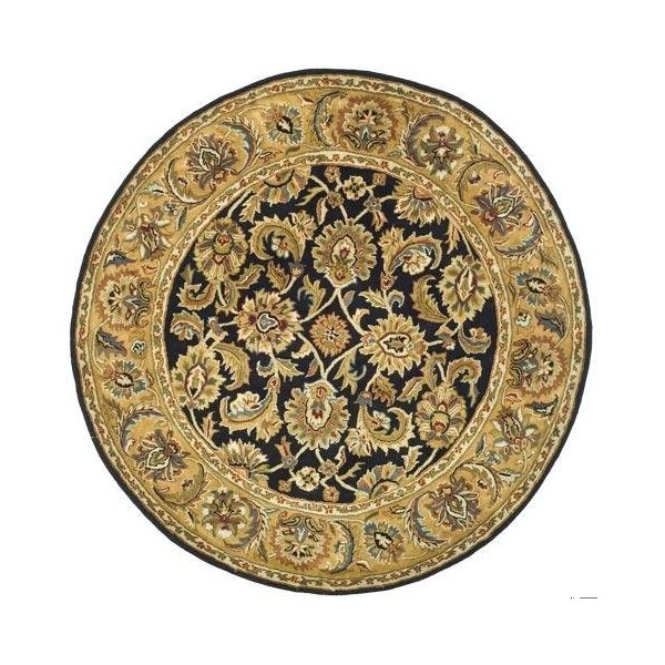 Safavieh 3 Ft. x 5 Ft. Small Rectangle- Traditional Classic Black And Gold Hand Tufted Rug - CL758B-3