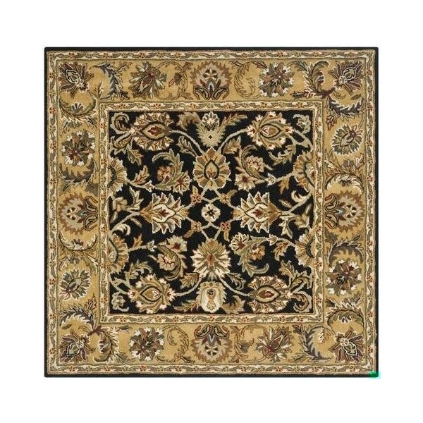 Safavieh 3 Ft. x 5 Ft. Small Rectangle- Traditional Classic Black And Gold Hand Tufted Rug - CL758B-3