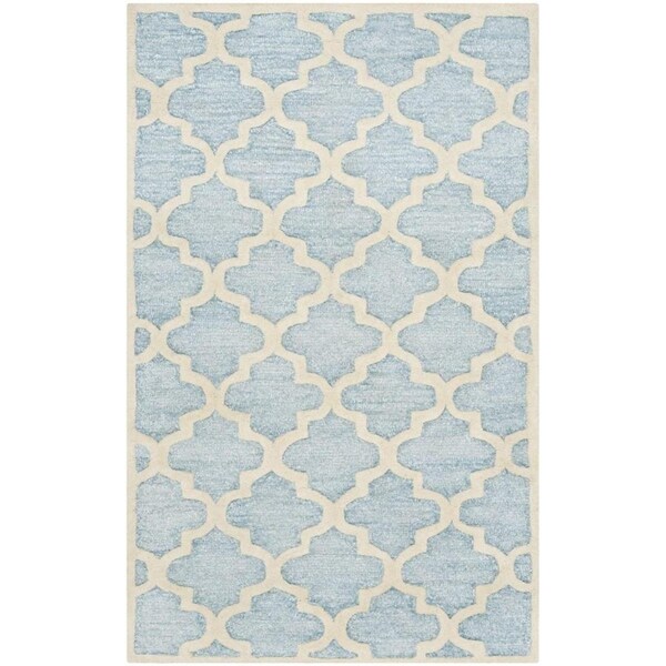 Safavieh 3 x 5 ft. Precious Hand Tufted Small Rectangle Area Rug, Mist Blue - PRE152M-3