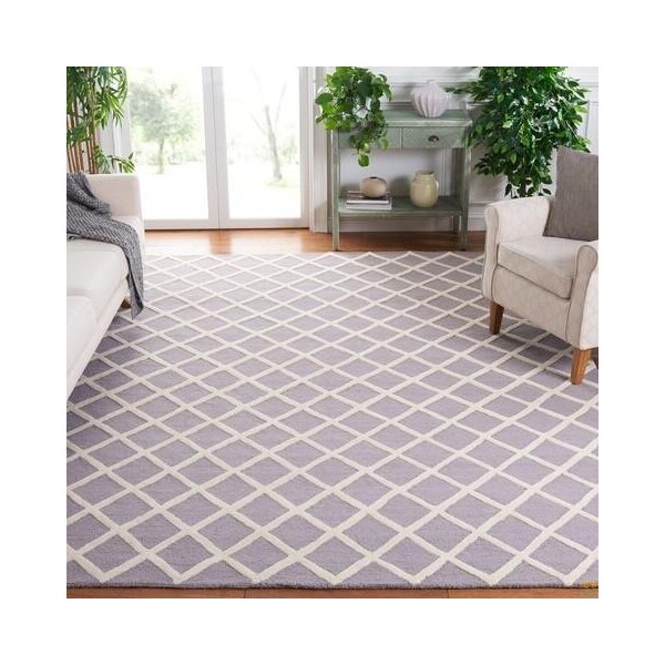 Safavieh 4 x 6 ft. Cambridge Hand Tufted Small Rectangle Area RugSilver & Ivory - CAM135D-4