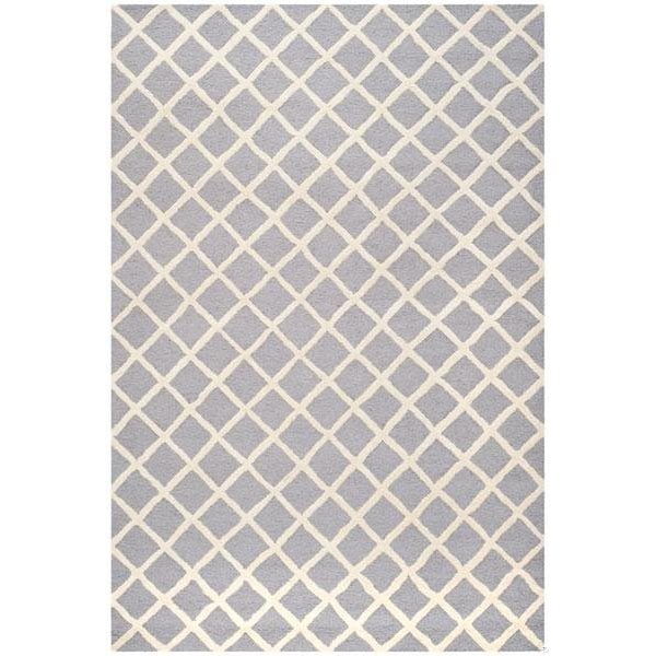 Safavieh 4 x 6 ft. Cambridge Hand Tufted Small Rectangle Area RugSilver & Ivory - CAM135D-4
