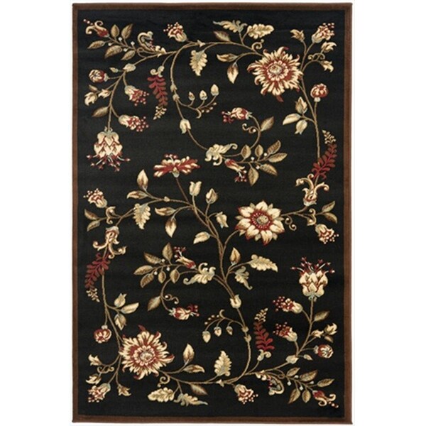 Safavieh 2 ft. 3 in. x 8 ft. Runner Lyndhurst Black and Multi Color Traditional Rug - LNH552-9091-28