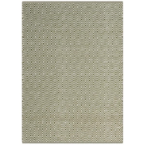 Safavieh Montauk Rectangle Hand Woven Rug, Ivory and Green - 4 x 6 ft. - MTK515H-4