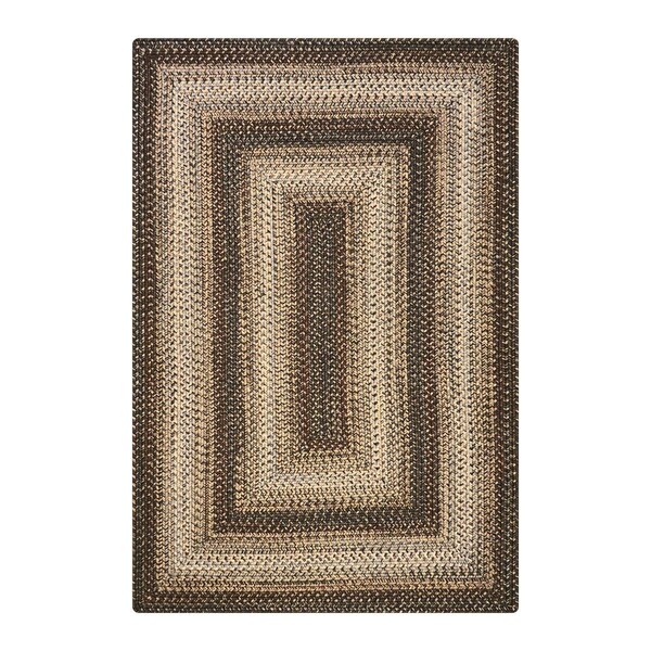 Homespice Decor 10 x 10 in. Rectangular Wildwood Ultra Durable Braided Rugs, Brown - 621672