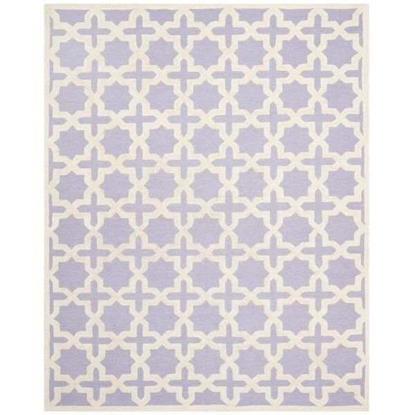 Safavieh Cambridge Hand Tufted Accent Rugs, Lavander and Ivory - 2 x 3 ft. - CAM125C-2