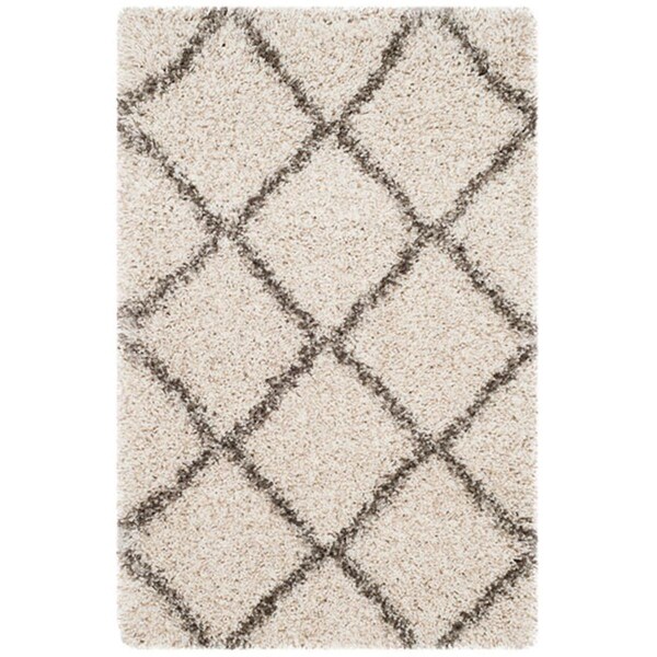 Safavieh Hudson Shag Accent Area Rug, Ivory and Grey - 2 x 3 ft. - SGH281A-2