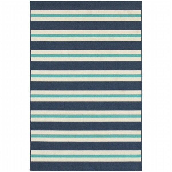 Sphinx By Oriental Weavers Oriental Weavers Meridian 5701B 4x6 Rectangle - Blue/ Ivory-Polypropylene - M5701B110170ST