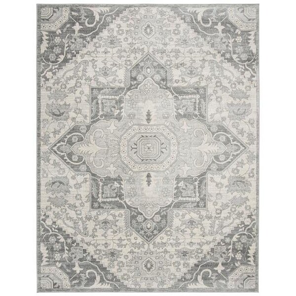 Safavieh 6 x 9 ft. Brentwood Traditional Rectangle RugGrey & Cream - BNT816B-6