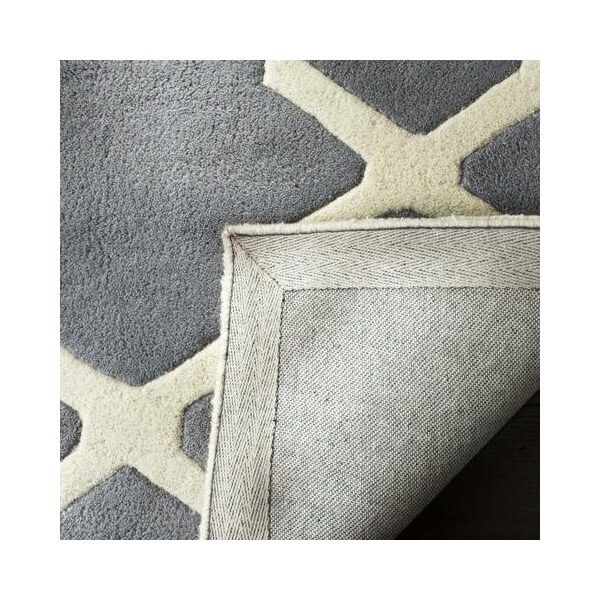 Safavieh 3 Ft. x 5 Ft. Rectangle- Contemporary Chatham Dark Grey And Ivory Hand Tufted Rug - CHT735D-3