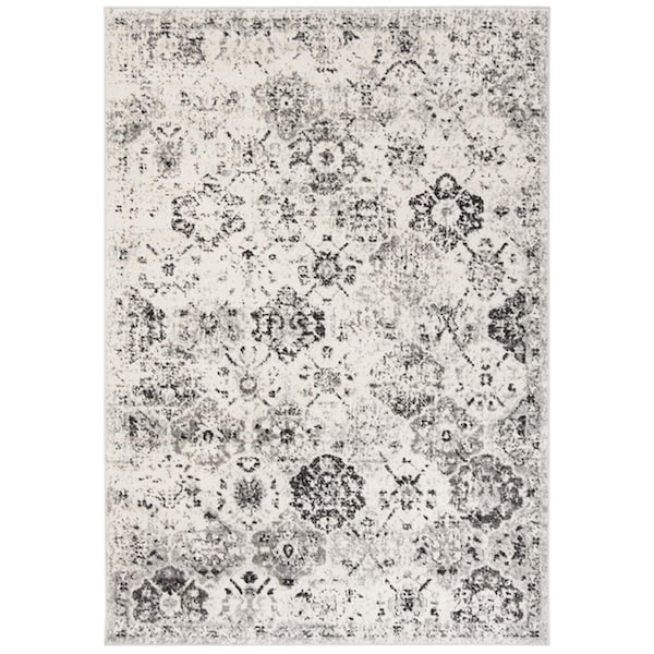 Safavieh 4 x 6 ft. Madison Rectangle Power-Loomed Rug Silver & Gray - MAD611G-4