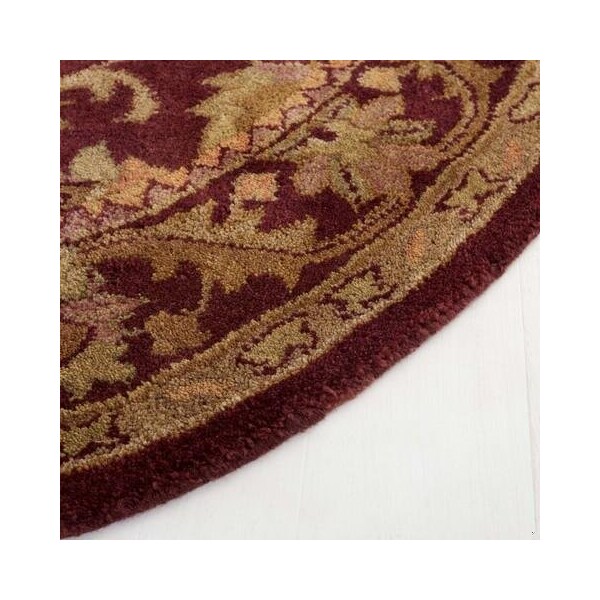 Safavieh 3 x 5 ft. Accent Traditional Antiquity- Wine and Gold Hand Tufted Rug - AT52B-3