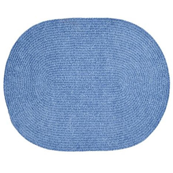 Better Trends 2 x 6 in. Chenille Reversible Rug - Smoke Blue - BRCR26SB