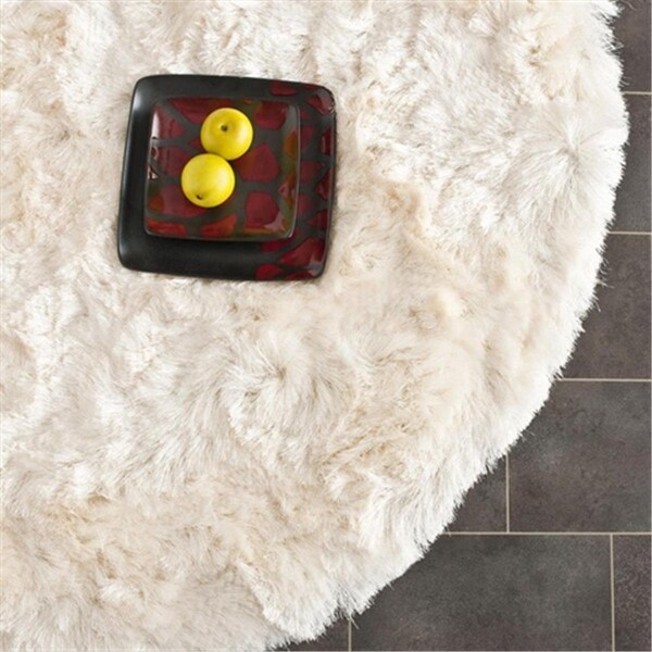 Safavieh 2 ft. 3 in. x 6 ft. Runner Paris Shag and Flokati Ivory Hand Tufted Rug - SG511-1212-26