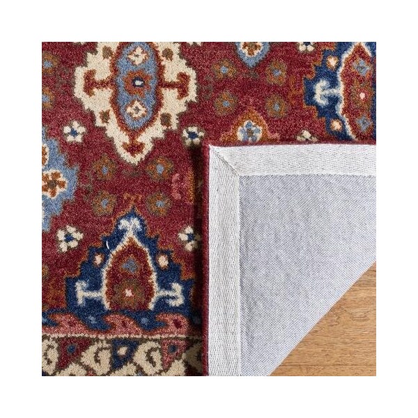 Safavieh Antiquity Global Rectangle Hand Tufted RugsRed & Blue 2 ft.-3 in. x 8 ft. - AT509Q-28