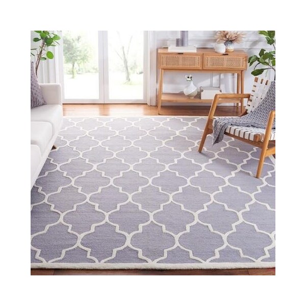 Safavieh Cambridge Hand Tufted Runner Rug- Silver - Ivory- 2 ft. 6 in. x 10 ft. - CAM134D-210