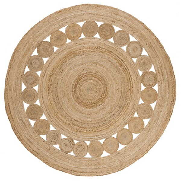 Safavieh 6 x 6 ft. Round Natural Fiber Hand Woven Rug, Natural - NF364A-6R