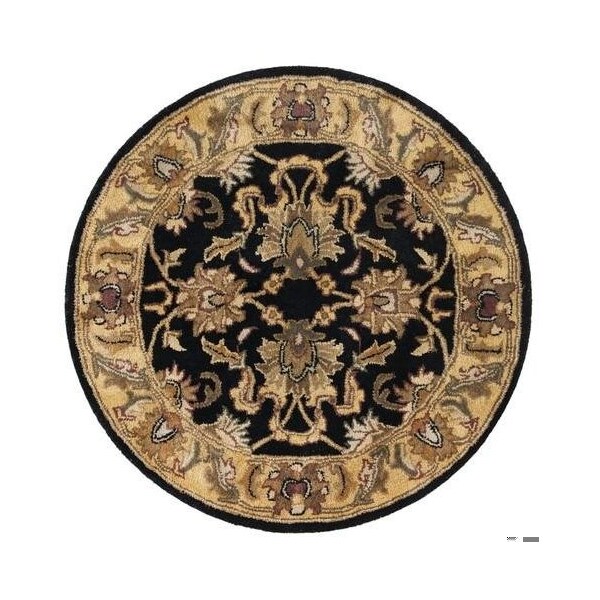 Safavieh 2 Ft. x 3 Ft. Accent- Traditional Classic Black And Gold Hand Tufted Rug - CL252A-2