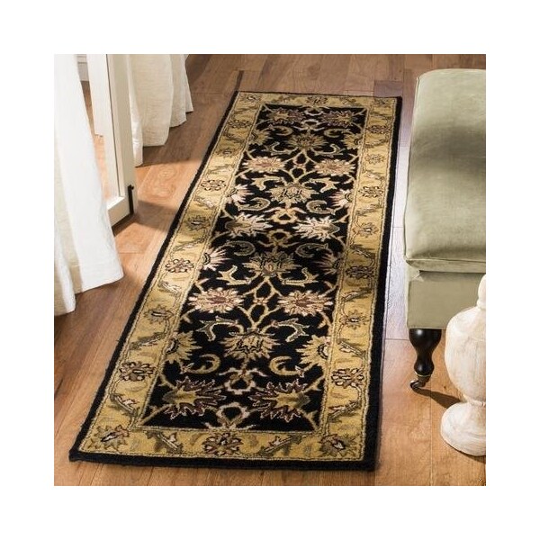 Safavieh 2 Ft. x 3 Ft. Accent- Traditional Classic Black And Gold Hand Tufted Rug - CL252A-2