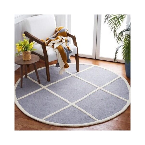 Safavieh Cambridge Hand Tufted Accent RugSilver & Ivory 2 x 3 ft. - CAM136D-2