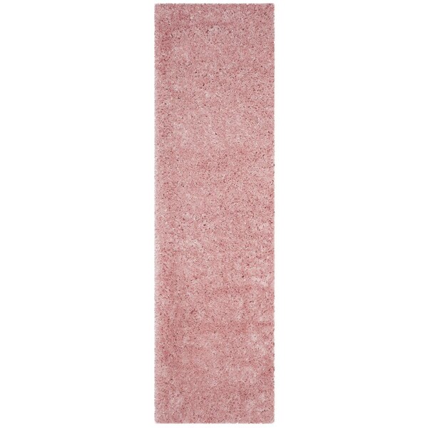 Safavieh Polar Shag Power Loomed Runner Rug, Light Pink - 2 ft.-3 in. x 8 ft. - PSG800P-28