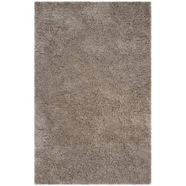 Safavieh 5 X 8 Ft. Sgf-Florence Shag Hand Tufted Medium Rectangle Area Rug, Silver - SGF412A-5
