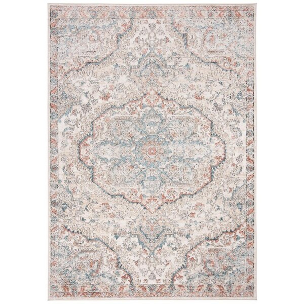 Safavieh 5 ft. 1 in. x 7 ft. 6 in. Oregon 800 Rectangle Power Loomed RugGrey & Blue - ORE812F-5