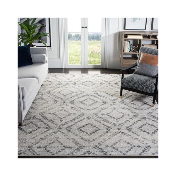 Safavieh 11 x 15 ft. Adirondack Rectangle Power-Loomed Rug Light Gray & Gray - ADR131C-1115