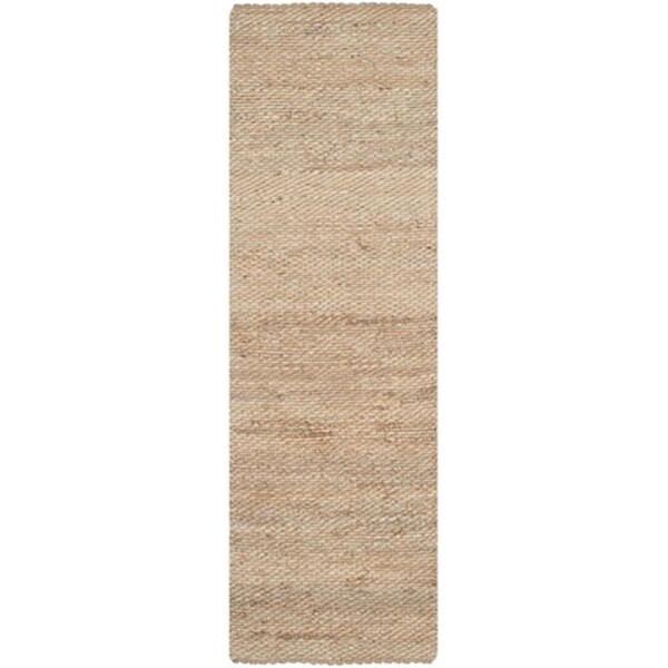 Safavieh Natural Fiber Hand Woven Runner Rug- Natural- 2 ft. 6 in. x 12 ft. - NF459A-212