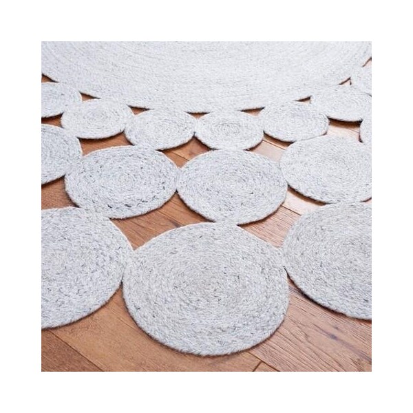 Safavieh 6 x 6 ft. Cape Cod Round Area Rug, Grey - CAP226F-6R
